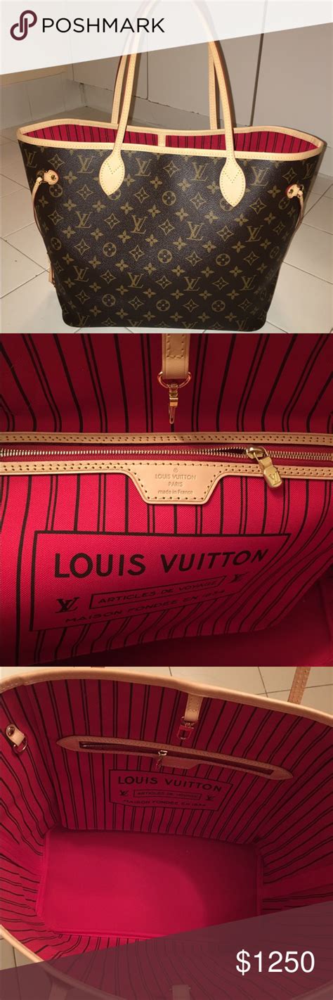 lv neverfull mm red interior|louis vuitton Neverfull mm.